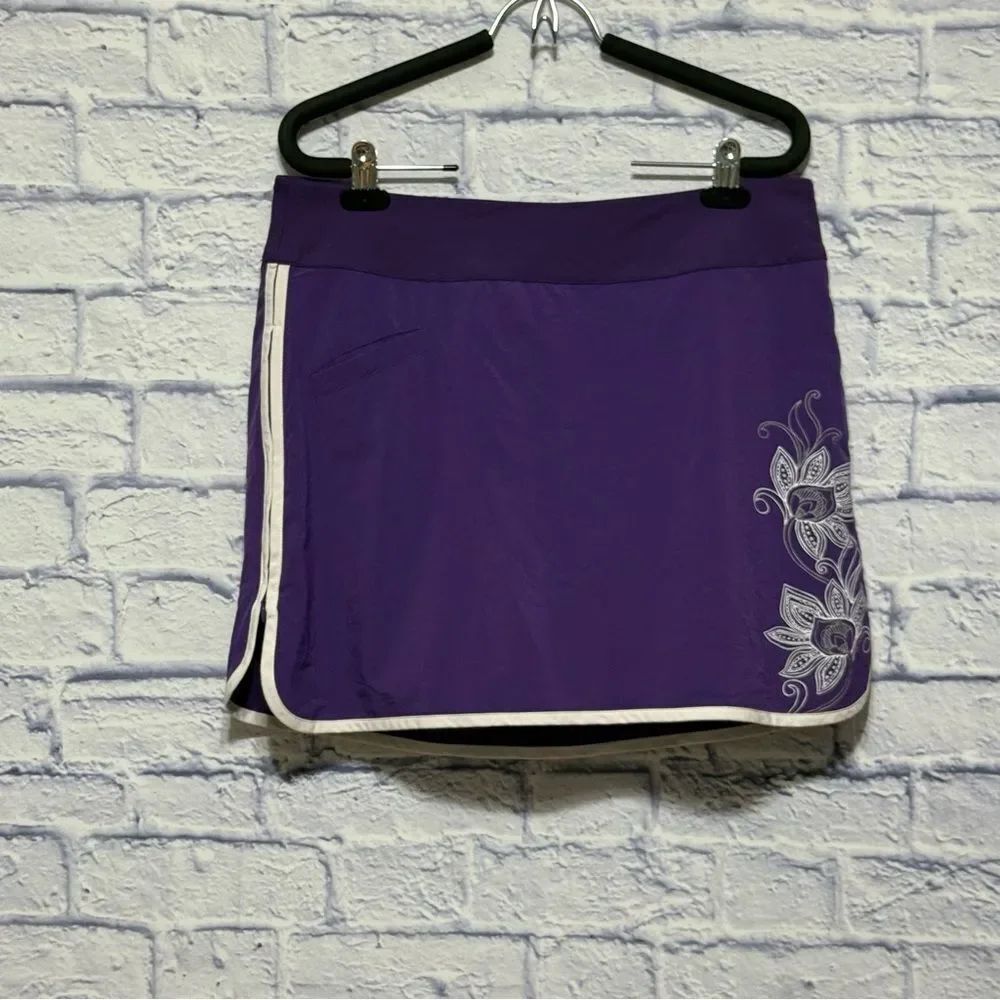 Athleta Swift Zip Skirt Athletic Skort purple Women Size 12